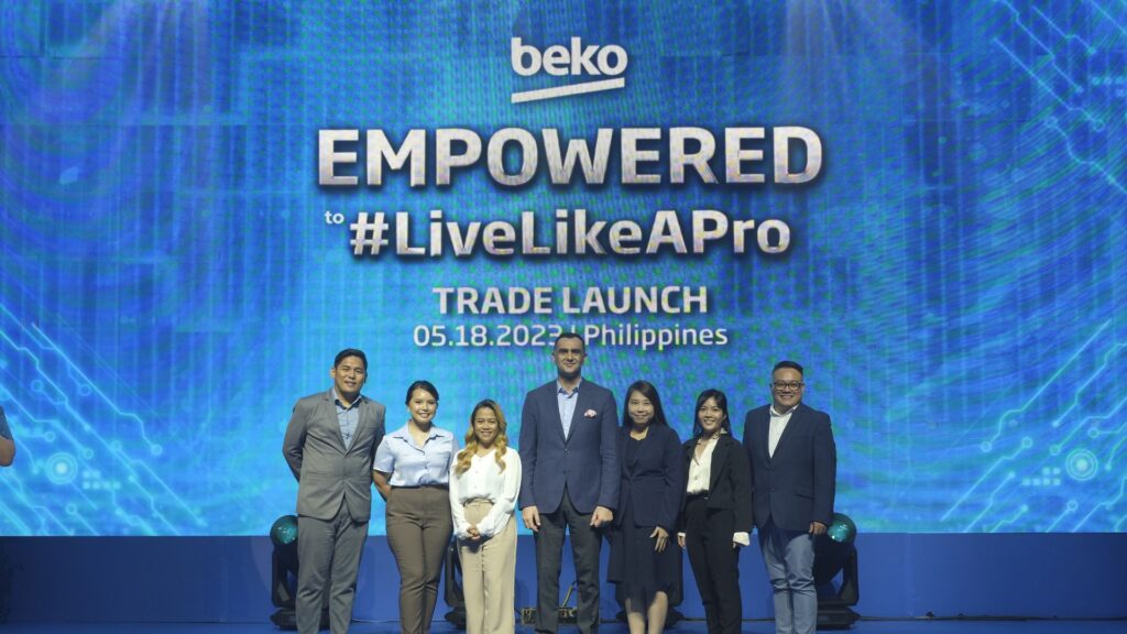 Group Photo Reminder / Label: Beko Executives (L-R - Rolixus Kho Yute, Product Certification Specialist of Beko Philippines, Rebecca Aguilar, Product Marketing Senior Specialist of Beko Philippines, Ghie Papa, Brand Marketing Communications Specialist of Beko Philippines, Gurhan Gunal, Country Manager of Philippines, Nattinee Techanungnirun, Beko APAC Marketing Director, Panninuch Suwanaroek, Beko APAC Brand Marketing Lead, Dyeun Zapanta, Marketing Head of Beko Philippines)